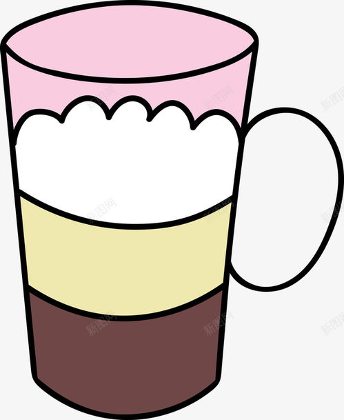 手绘卡通奶茶素材 平面电商与多媒体设计的创意之源